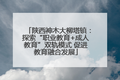 陕西神木大柳塔镇：探索“职业教育+成人教育”双轨模式 促进教育融合发展
