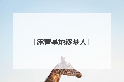 露营基地逐梦人