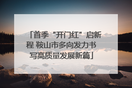 首季“开门红”启新程 鞍山市多向发力书写高质量发展新篇