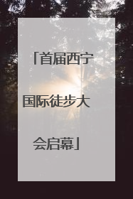 首届西宁国际徒步大会启幕