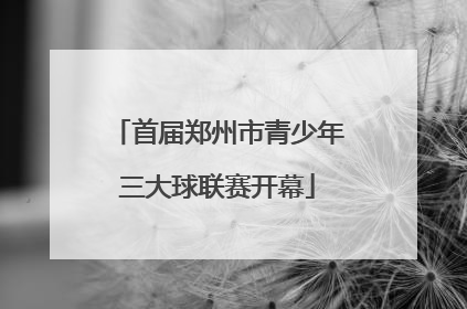 首届郑州市青少年三大球联赛开幕