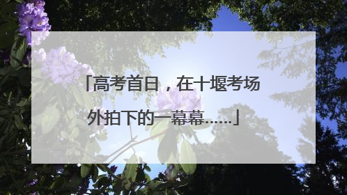 高考首日，在十堰考场外拍下的一幕幕……