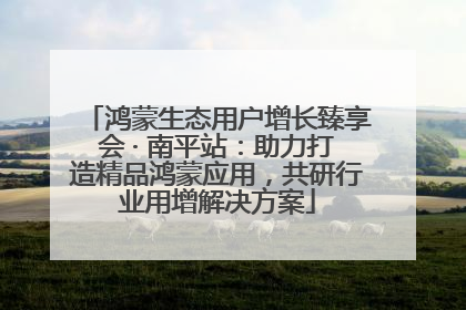 鸿蒙生态用户增长臻享会 · 南平站：助力打造精品鸿蒙应用，共研行业用增解决方案