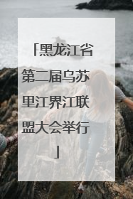 黑龙江省第二届乌苏里江界江联盟大会举行