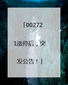 002721涨停后，突发公告！