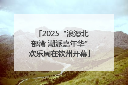 2025“浪漫北部湾 潮派嘉年华”欢乐周在钦州开幕