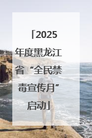 2025年度黑龙江省“全民禁毒宣传月”启动