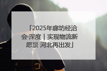 2025年廊坊经洽会·深度｜实现物流新愿景 河北再出发