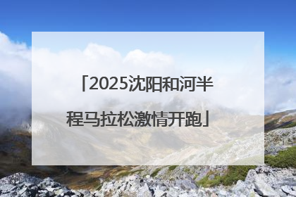 2025沈阳和河半程马拉松激情开跑