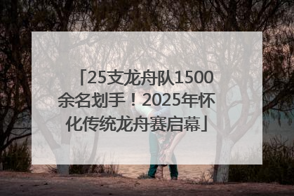 25支龙舟队1500余名划手！2025年怀化传统龙舟赛启幕