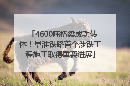 4600吨桥梁成功转体！阜淮铁路首个涉铁工程施工取得重要进展