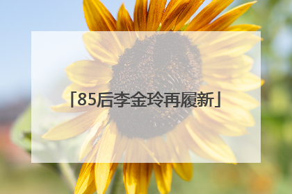 85后李金玲再履新