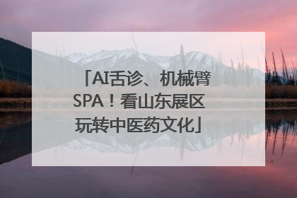 AI舌诊、机械臂SPA！看山东展区玩转中医药文化