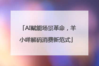 AI赋能场景革命，羊小咩解码消费新范式